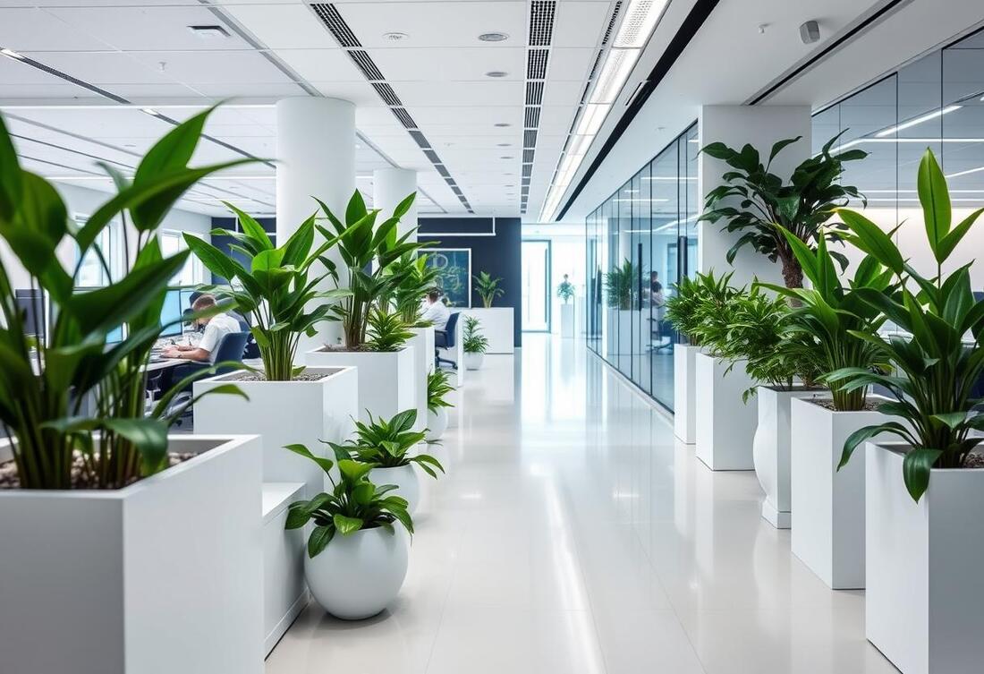 Indoor plant design office corporate architect