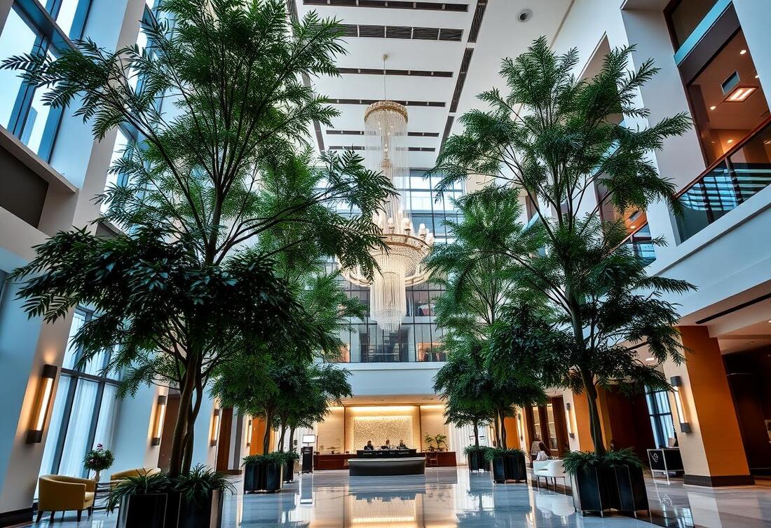indoor plant design hotels offices residential greenery air quality